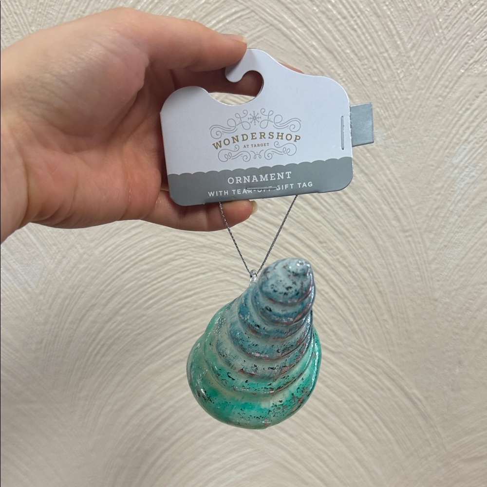 Elegant Sea Shell Glass Ornament - Picture 2 of 11